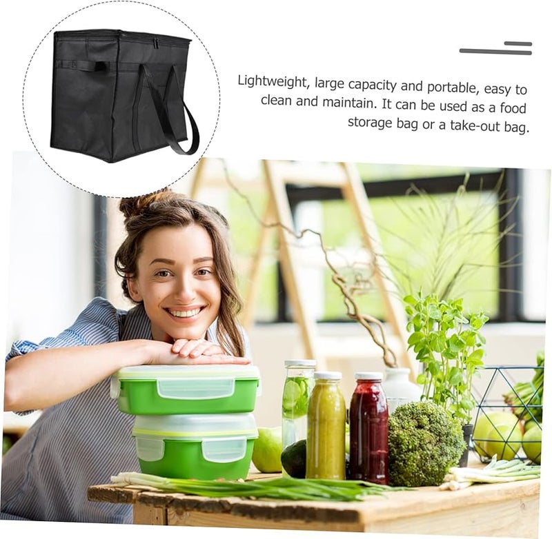 Large Insulated Cooler Bag For Food Storage Picnics Lunches High Thermal Grocery Shopping - Image 3